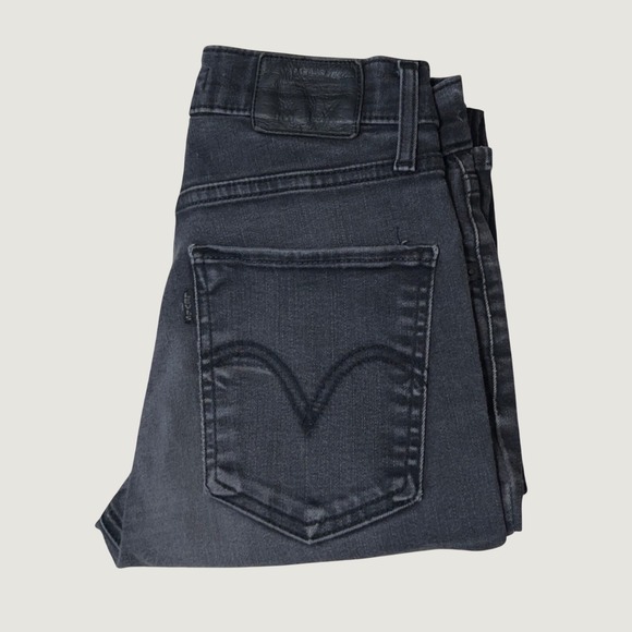 Levi's Denim - Levi's Premium Mile High Super Skinny Jeans Charcoal Black Women Size 27